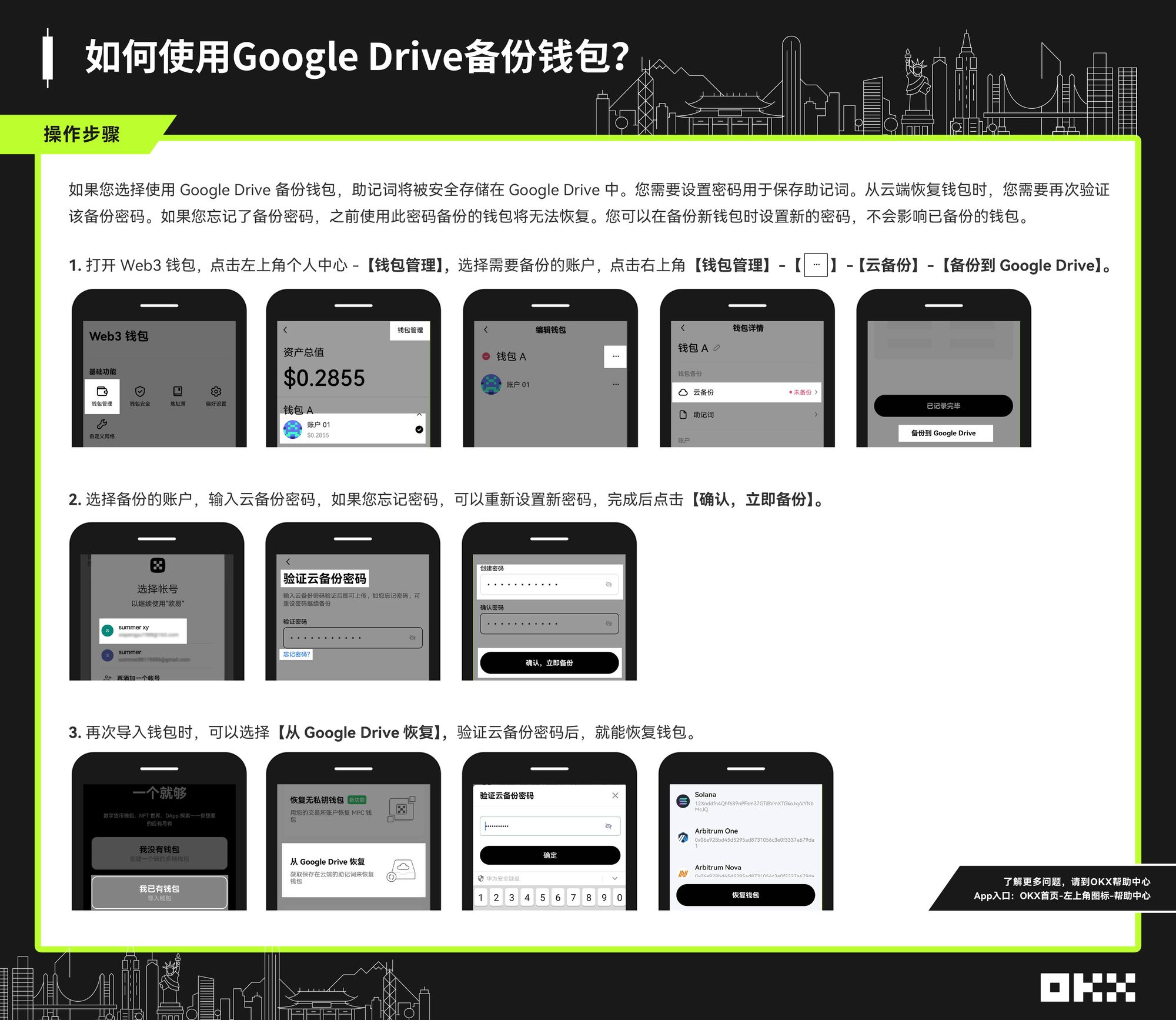 如何使用Google Drive备份钱包？ 